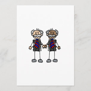 Old Interracial Couple Invitation