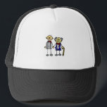 Old Interracial Gay Couple white asian Trucker Hat<br><div class="desc">This great gift is perfect for anyone who is marrying their same sex partner,  show everyone that you are in love and nothing will stop you from declaring your love. Great to show everyone you were just married,  or for use as wedding favours or invitations.</div>