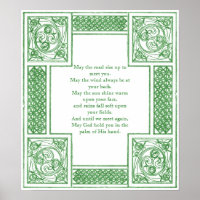 Old Irish Blessing in Celtic Knots