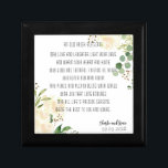 Old Irish Blessing & Personalize Wedding Greenery  Gift Box<br><div class="desc">A fine Irish Blessing for a greenery styled wedding. St. Patrick's season design.

Ivory roses with assorted Watercolor wedding greenery of Eucalyptus and berries.</div>