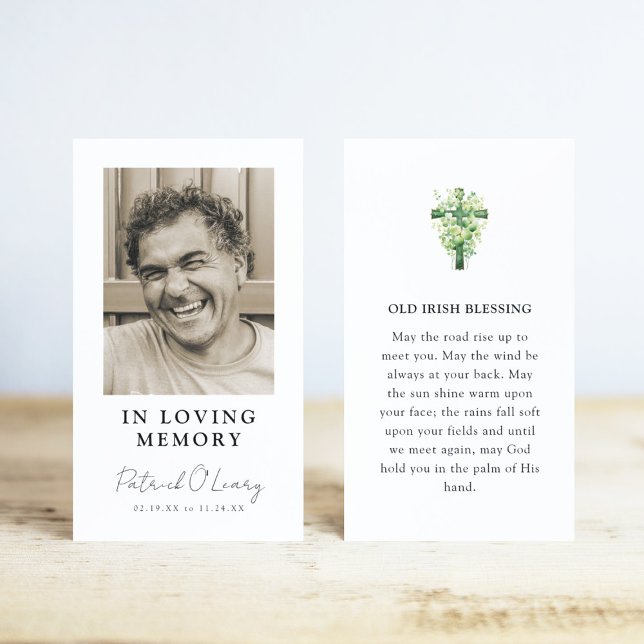 Old Irish Blessing Photo Prayer Card (Creator Uploaded)