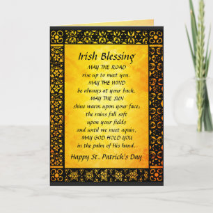 Old Irish Blessing, St. Patrick's Day Card