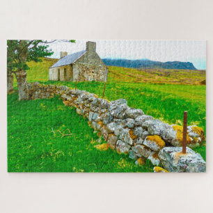 Old Irish Cottage Galway Ireland. Jigsaw Puzzle