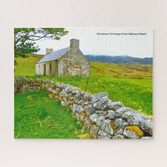 Old Irish Cottage Galway Ireland. Jigsaw Puzzle (Horizontal)