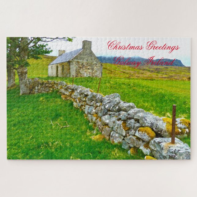 Old Irish Cottage Galway Ireland. Jigsaw Puzzle (Horizontal)