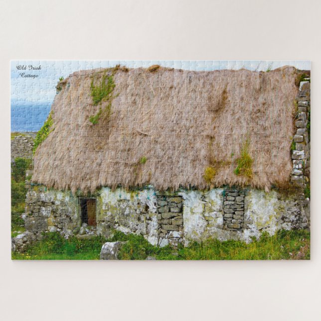Old Irish Cottage Galway Ireland. Jigsaw Puzzle (Horizontal)
