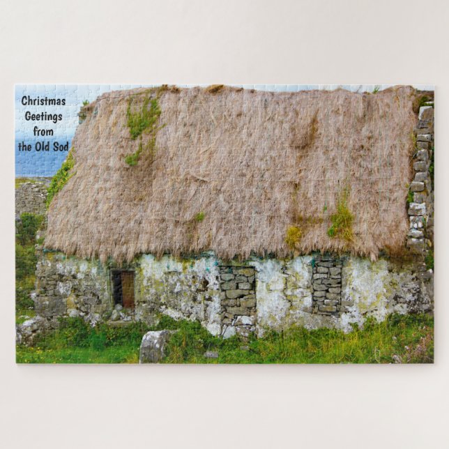 Old Irish Cottage Galway Ireland. Jigsaw Puzzle (Horizontal)