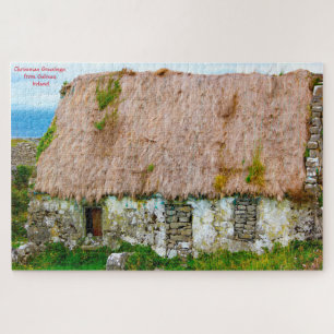 Old Irish Cottage Galway Irlande. Jigsaw Puzzle