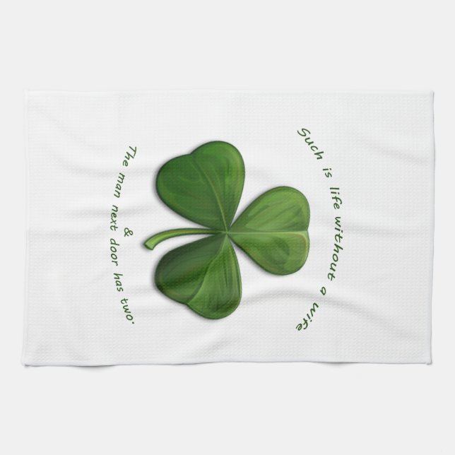Old Irish Sayings Kitchen Towel (Horizontal)