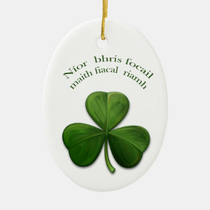 Old Irish sayings on Irish Design Products Ceramic Ornament