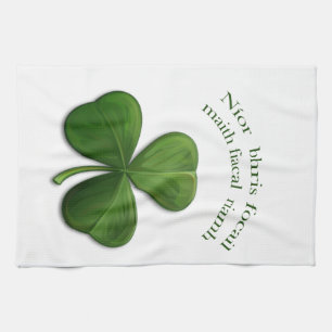 Old Irish sayings on Irish Design Products Kitchen Towel