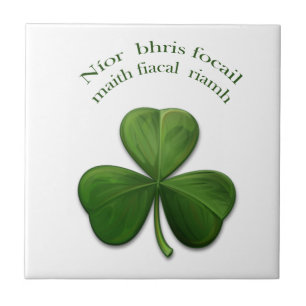 Old Irish sayings on Irish Design Products Tile