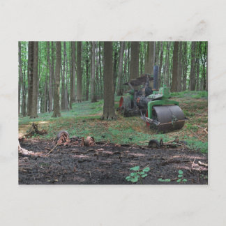 Old Iron III - Dampfwalze Postcard