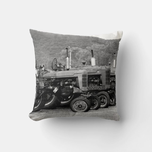 Old Iron Throw Pillow (Front)