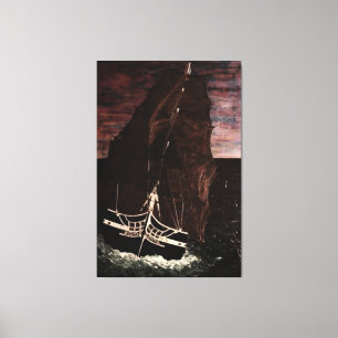Old Ironside USS constitution Canvas Print