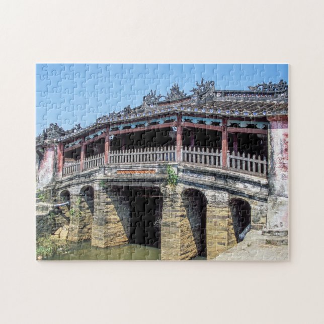 Old japanese covered bridge in Hoi An - Vietnam Jigsaw Puzzle (Horizontal)