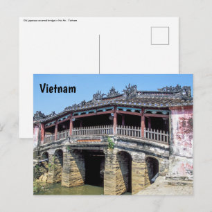 Old japanese covered bridge in Hoi An - Vietnam Postcard