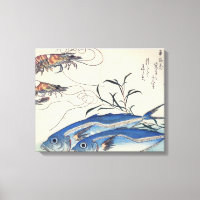 Old Japanese Sea Life Painting