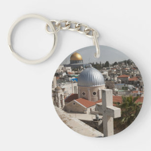 Old Jerusalem's Skyline Keychain