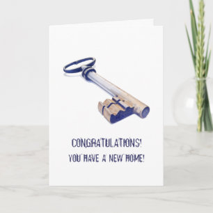 Old Key New Home Card