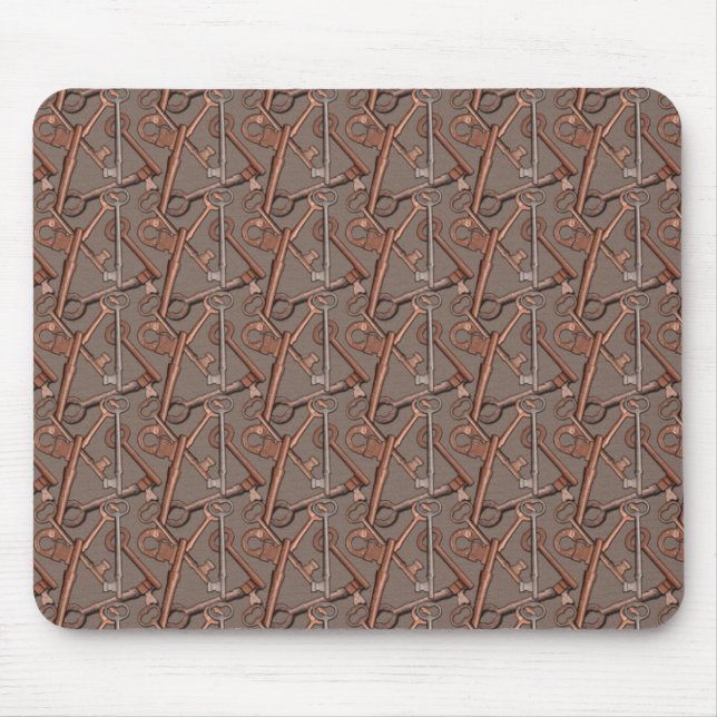 Old Keys Mouse Pad (Front)