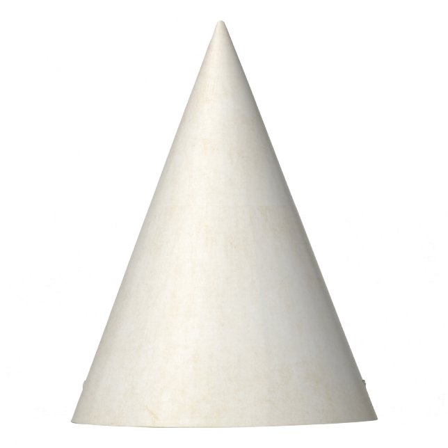 Old kraft paper: textured background party hat (Front)