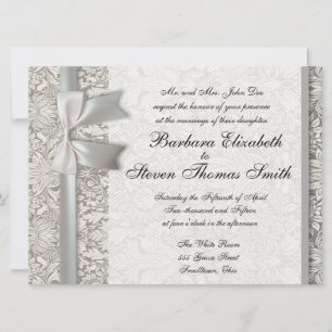Old Lace Beautiful Wedding Invitation Custom