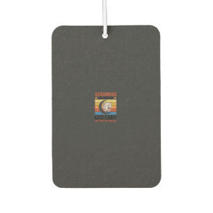 Old Lady Wildcat Vintage Funny Shirt Design_1 Air Freshener