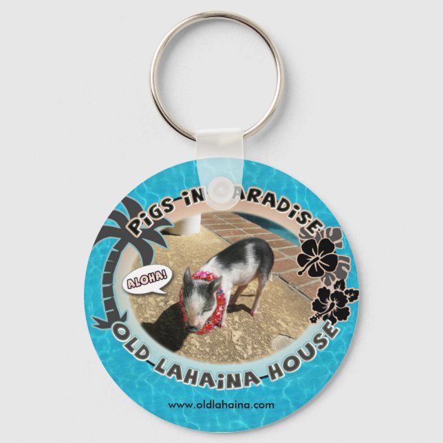 Old Lahaina House Keychain (Front)