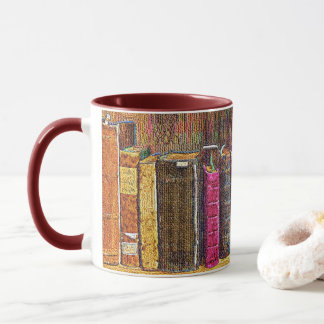 Old Leather-Bound Books Mug