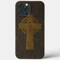 Old Leather Print Cross