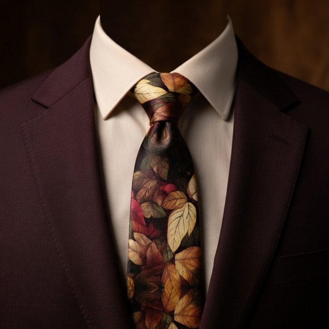 Old Leaves Autumn Colours Tie (Creator Uploaded)
