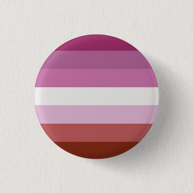 Old Lesbian Pride Flag Pin/Button 1 Inch Round Button (Front)