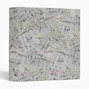 Old Library Card Collection Binder