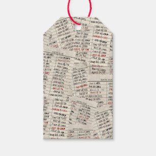 Old Library Card Collection   Gift Tags