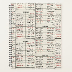 Old Library Card Collection Planner