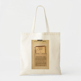 Old Library Due Date Card Tote Bag