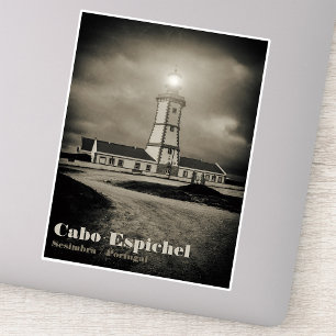 Old lighthouse on a storm night