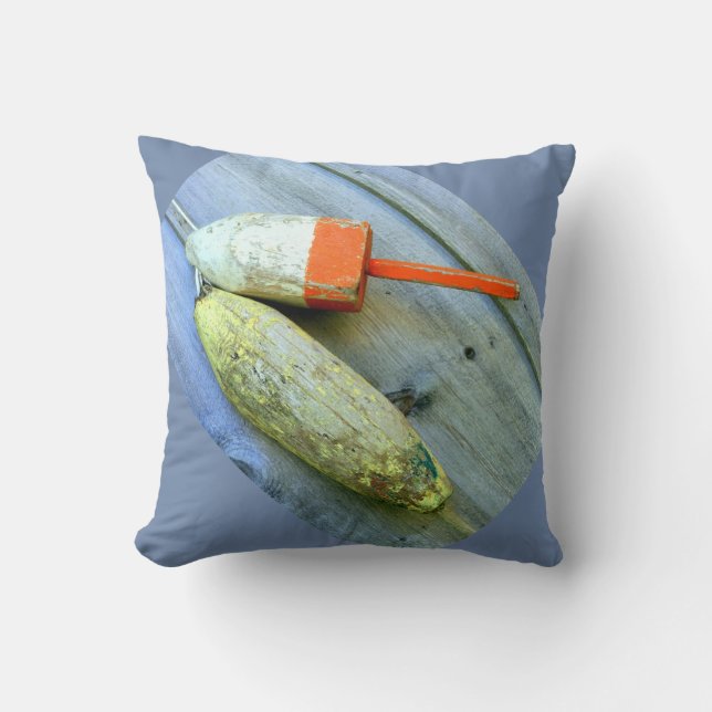Old lobster buoys pillow (Front)