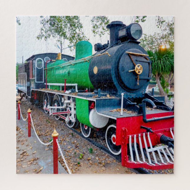 Old locomotive jigsaw puzzle (Vertical)