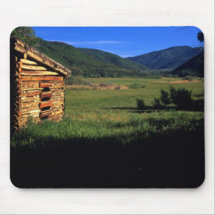 Old log homestead near Park City, Utah. (P.R.) Mouse Pad