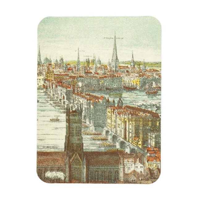 Old London Bridge, England Magnet (Vertical)