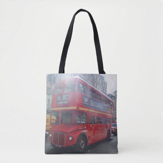 Old London Bus Tote Bag (Front)