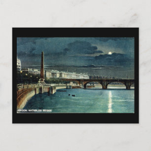 Old London Postcard - Waterloo Bridge