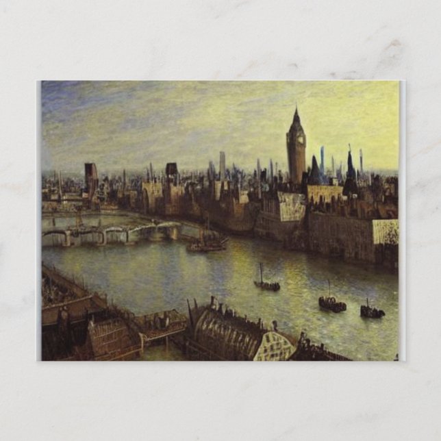 Old London Town Postcard (Front)