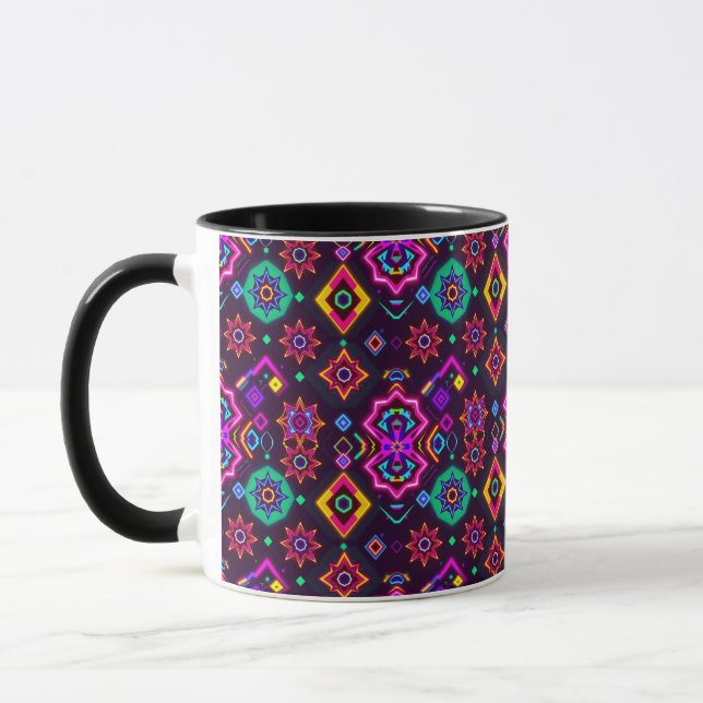 Old look pattern design  mug (Left)
