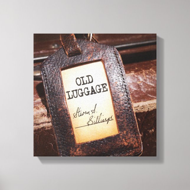 "Old Luggage" Canvas Wrap Poster (Front)