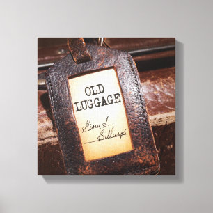 "Old Luggage" Canvas Wrap Poster Print