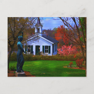 Old Lynchburg Cemetery Church Postcard