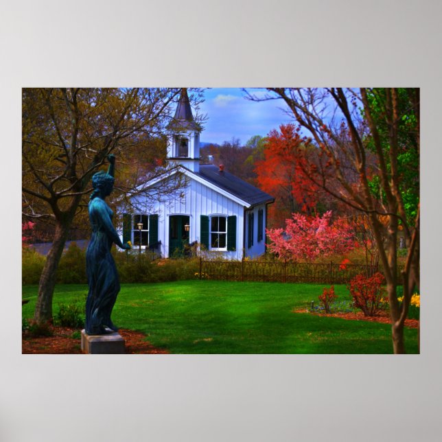 Old Lynchburg Cemetery Church Poster (Front)